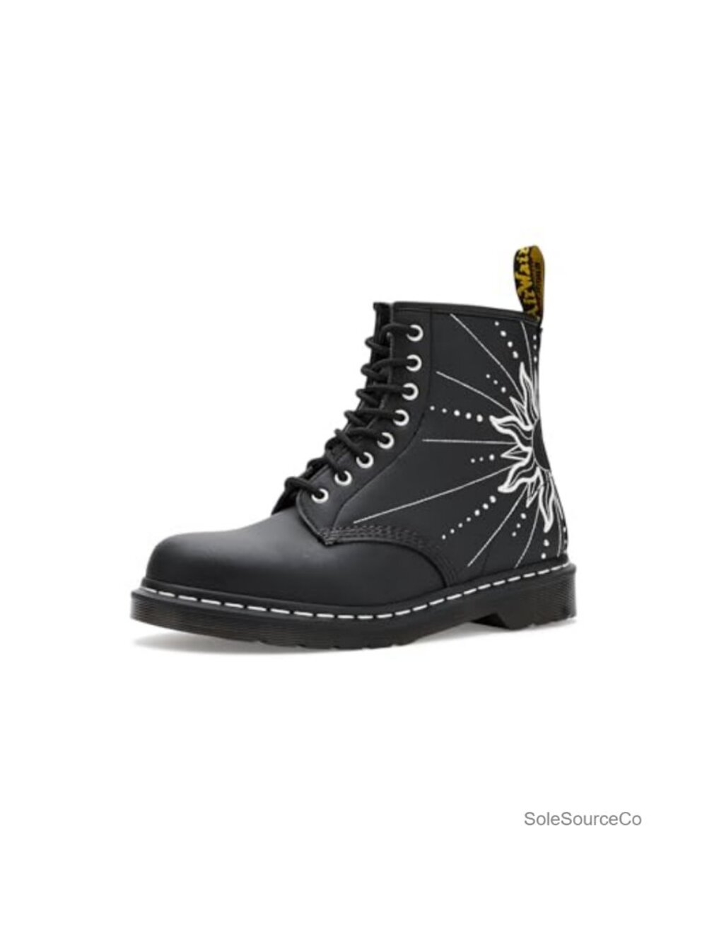 1460 Solar Flare Combat Boots Embroidered Leather Studded Lace Up